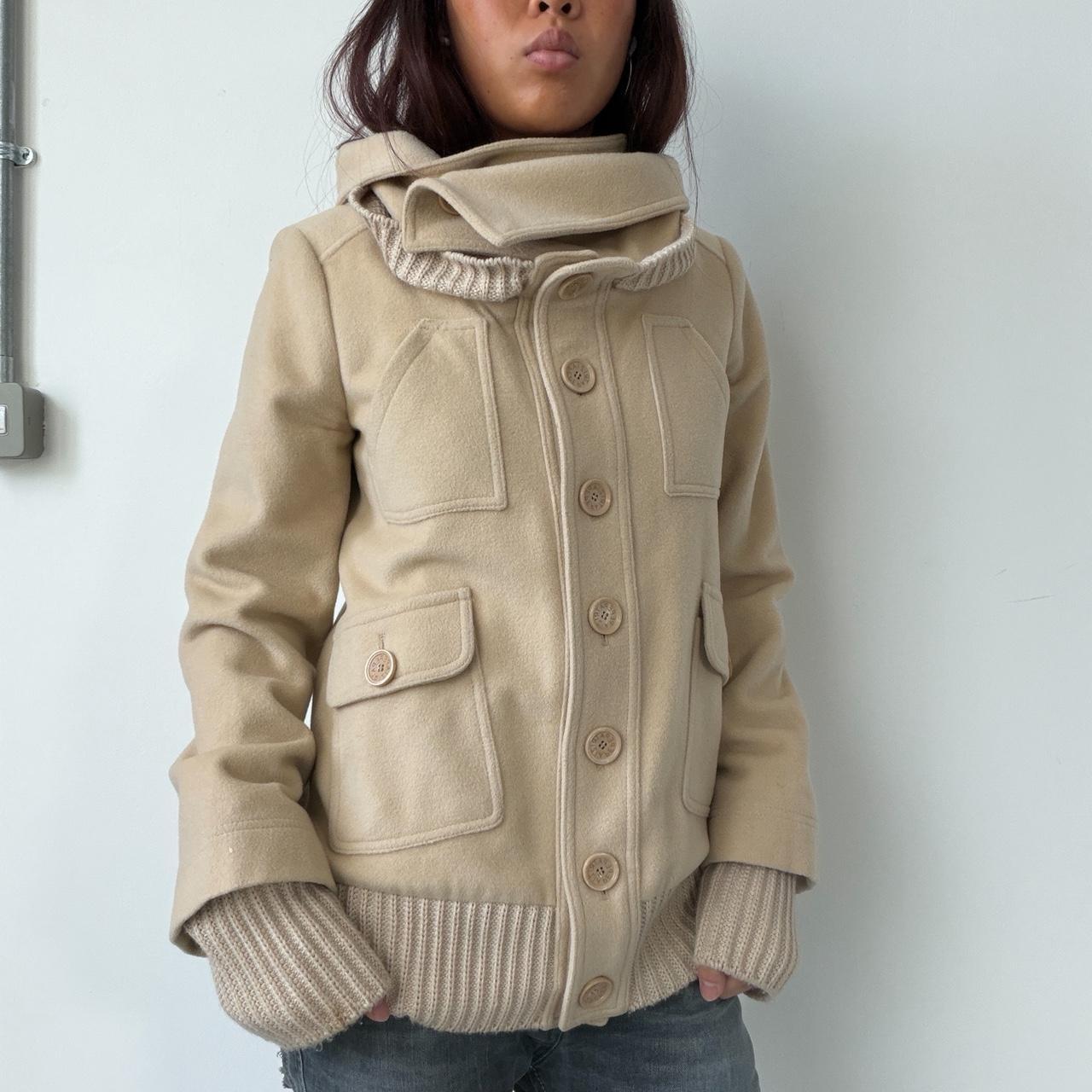 Vintage Beige Wool Coat