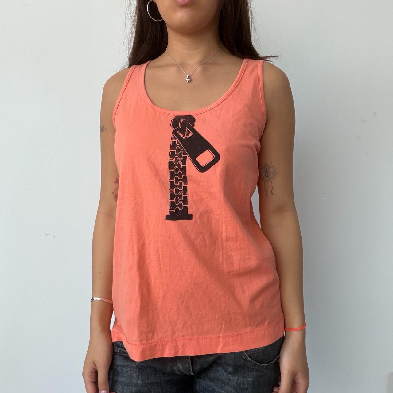 Vintage Chloe Zip Print Top