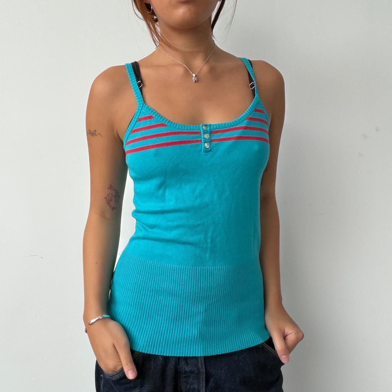 Vintage Blue Knit Cami
