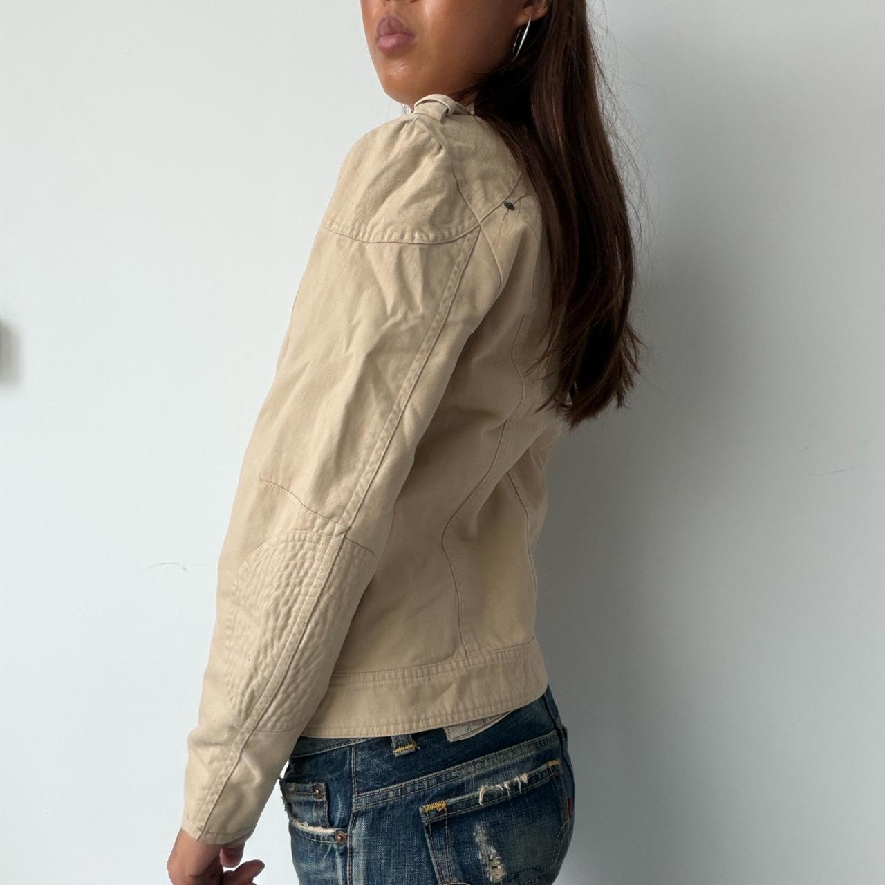 Vintage Beige Utility Jacket