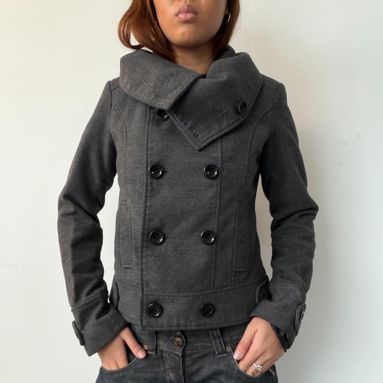 Vintage Dark Grey Wool Jacket