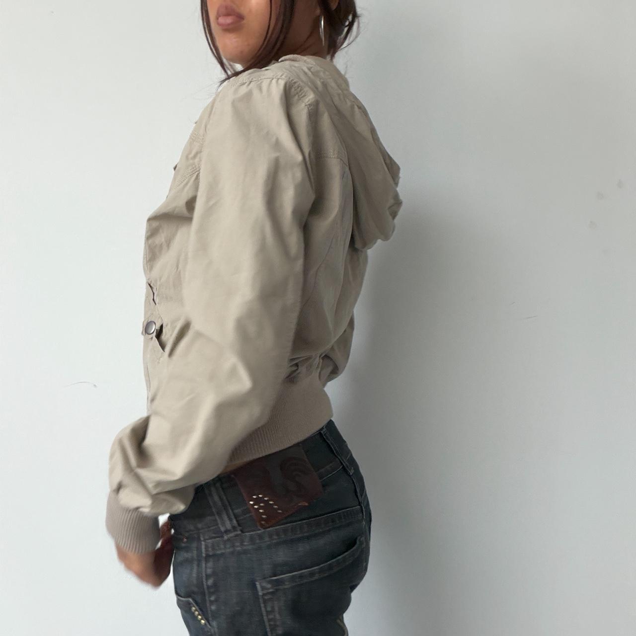 Vintage Beige Utility Jacket