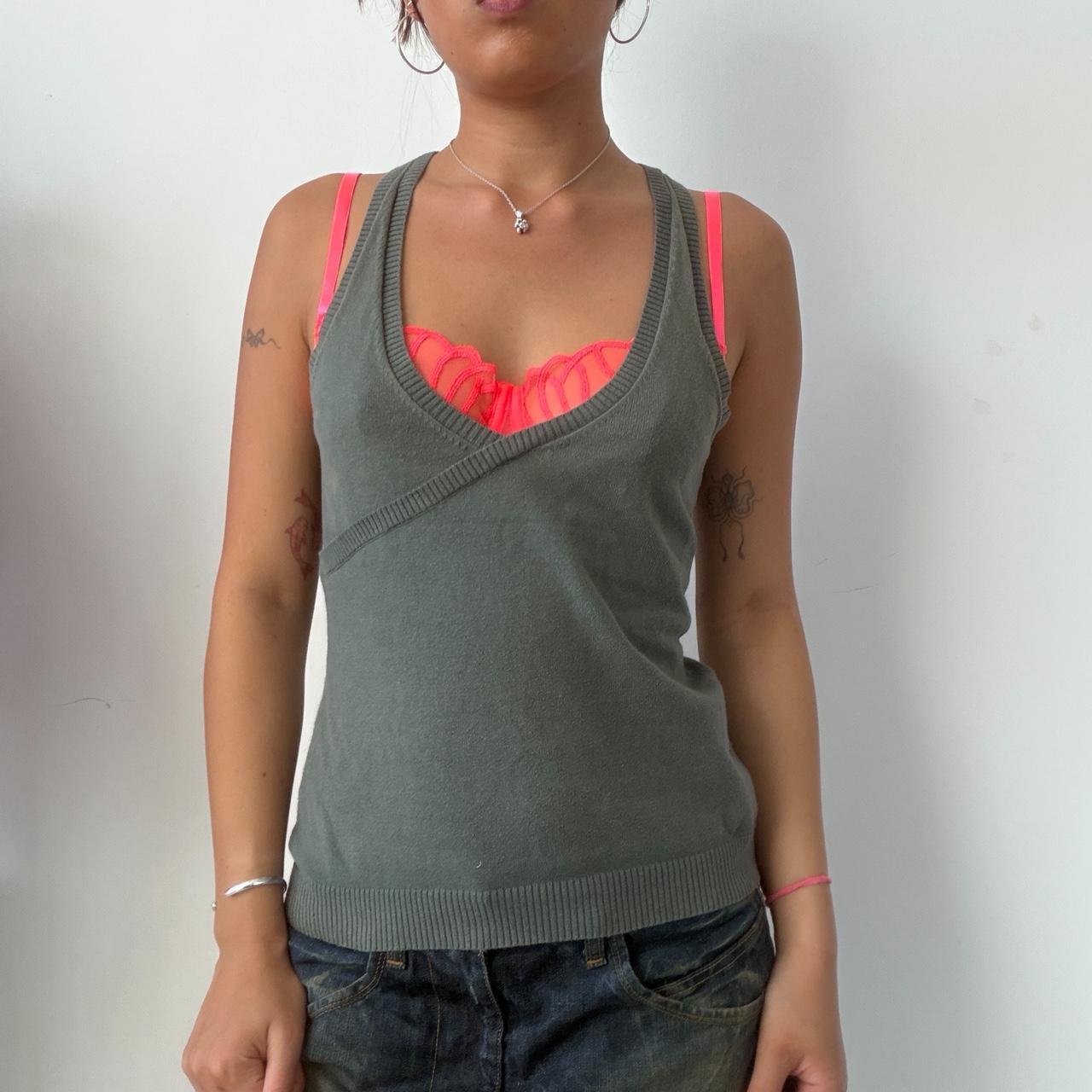 Vintage Khaki Knit Top
