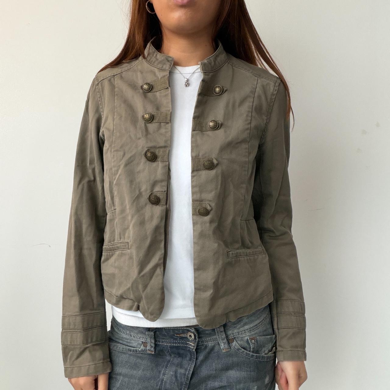 Vintage Khaki Military Jacket