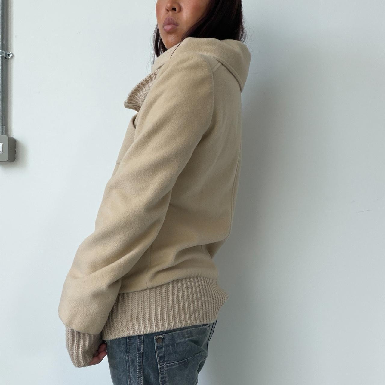 Vintage Beige Wool Coat