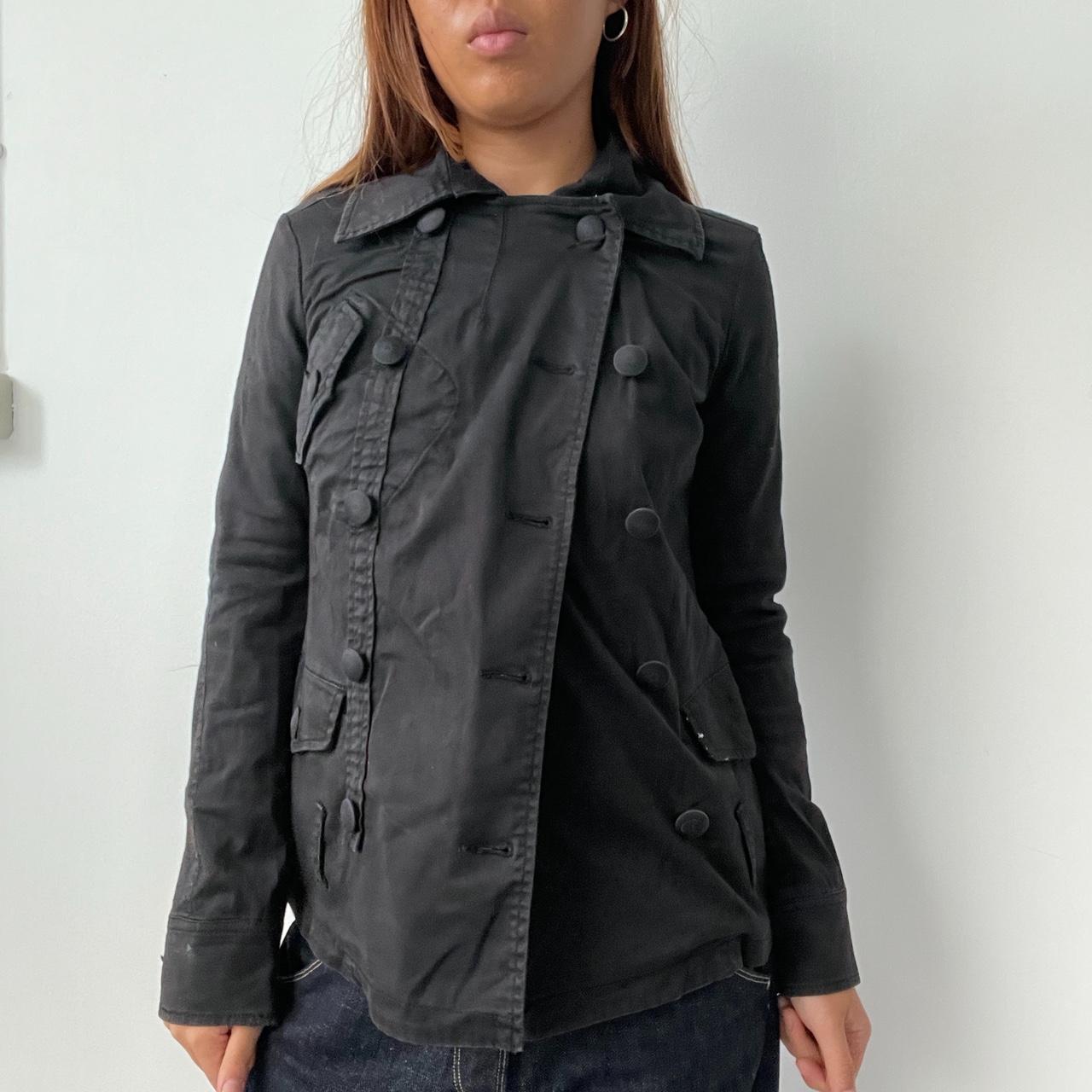 Vintage Black Diesel Button Up Jacket
