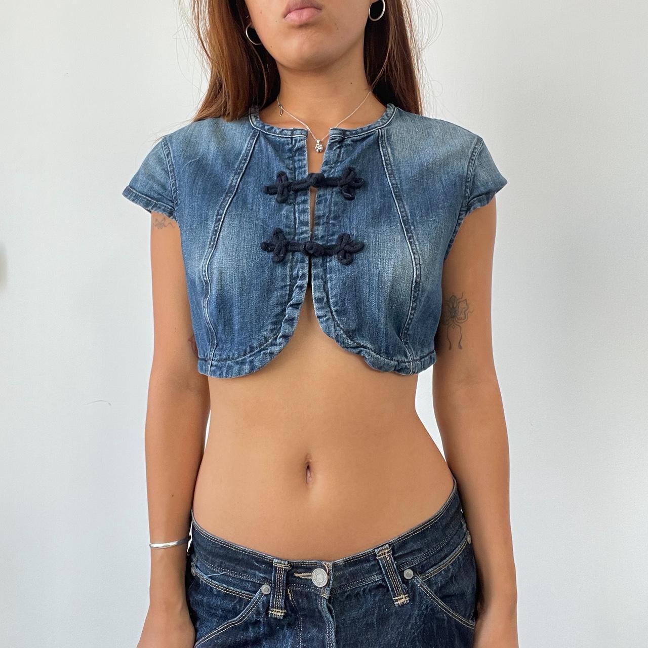 Vintage Denim Bolero Top