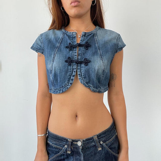 Vintage Denim Bolero Top