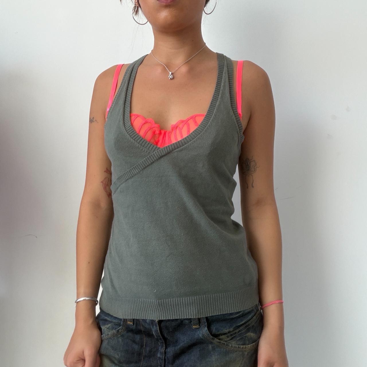 Vintage Khaki Knit Top