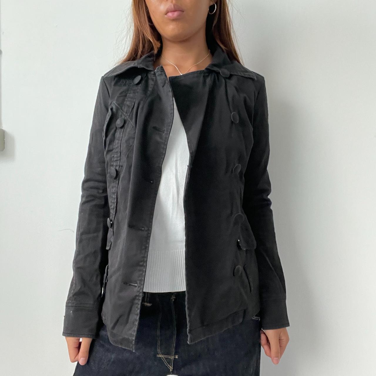 Vintage Black Diesel Button Up Jacket