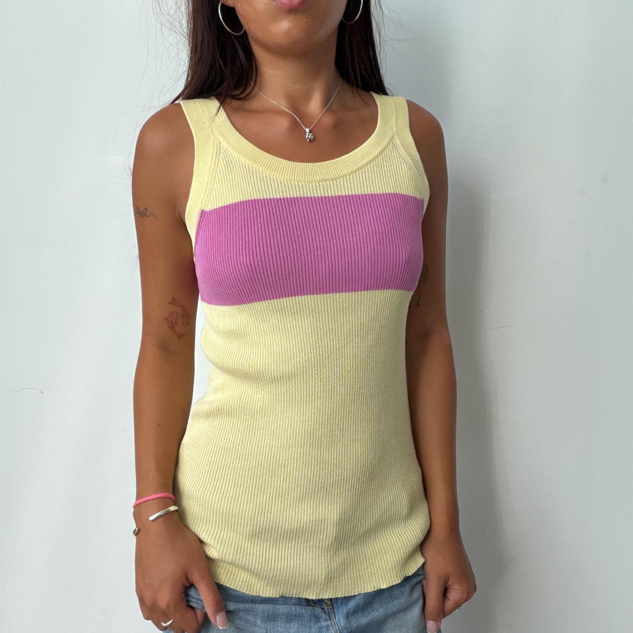 Vintage Yellow Diesel Knit Top
