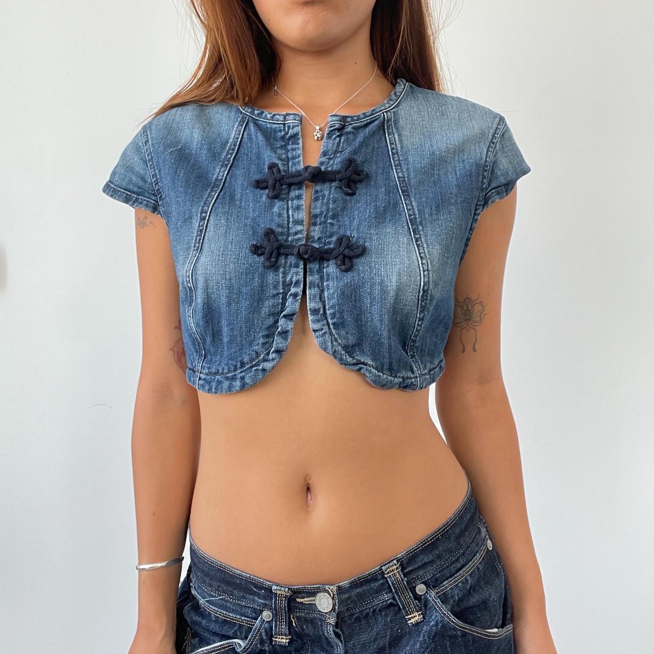 Vintage Denim Bolero Top