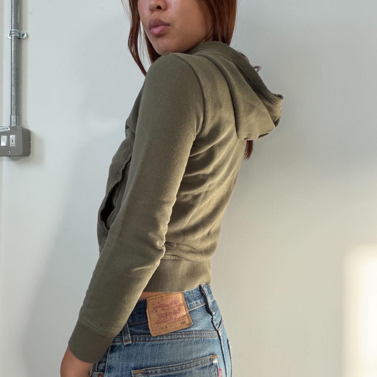 Vintage Khaki Graphic Zip up