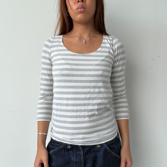 Vintage Stripe Backless Top