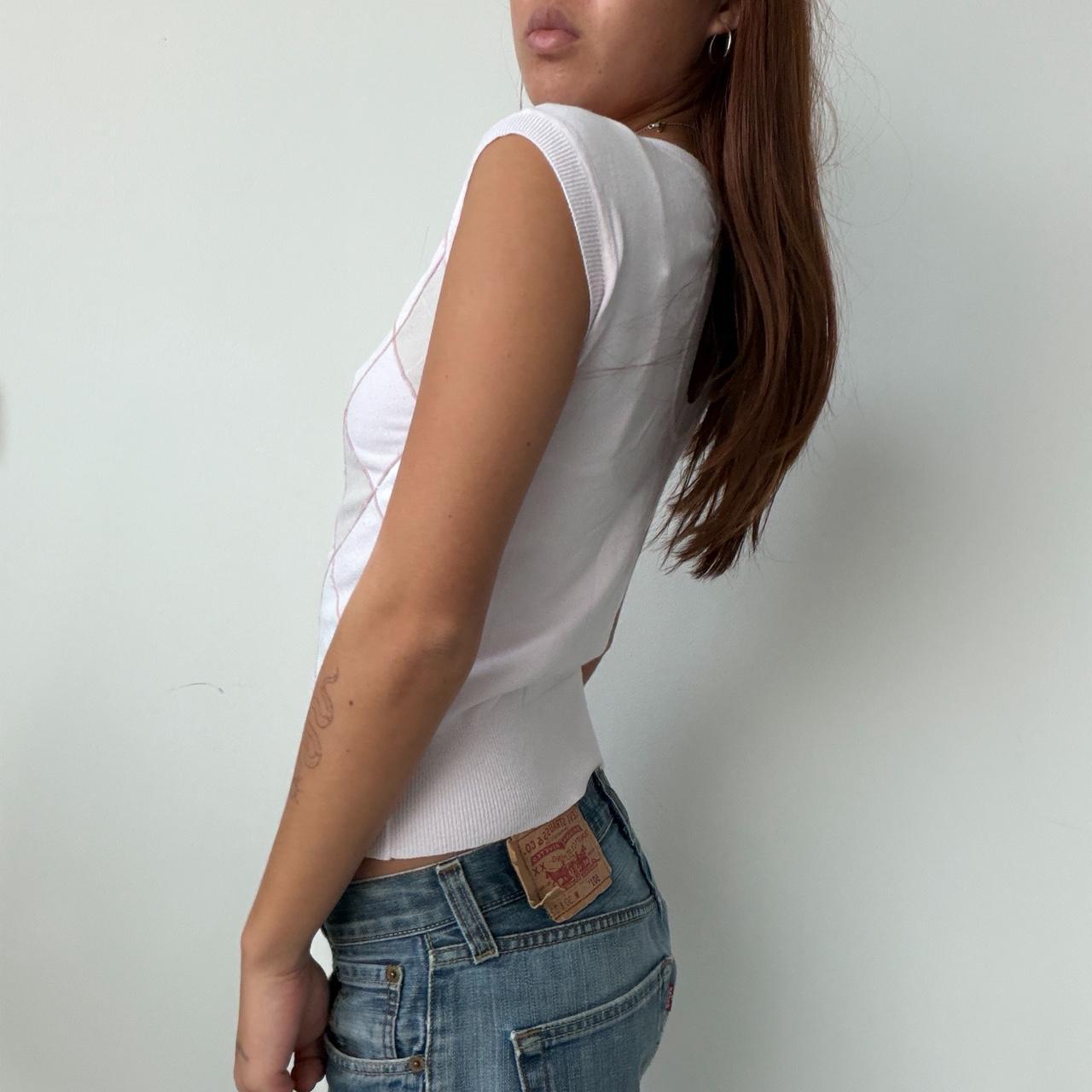 Vintage Baby Pink Argyle Knit