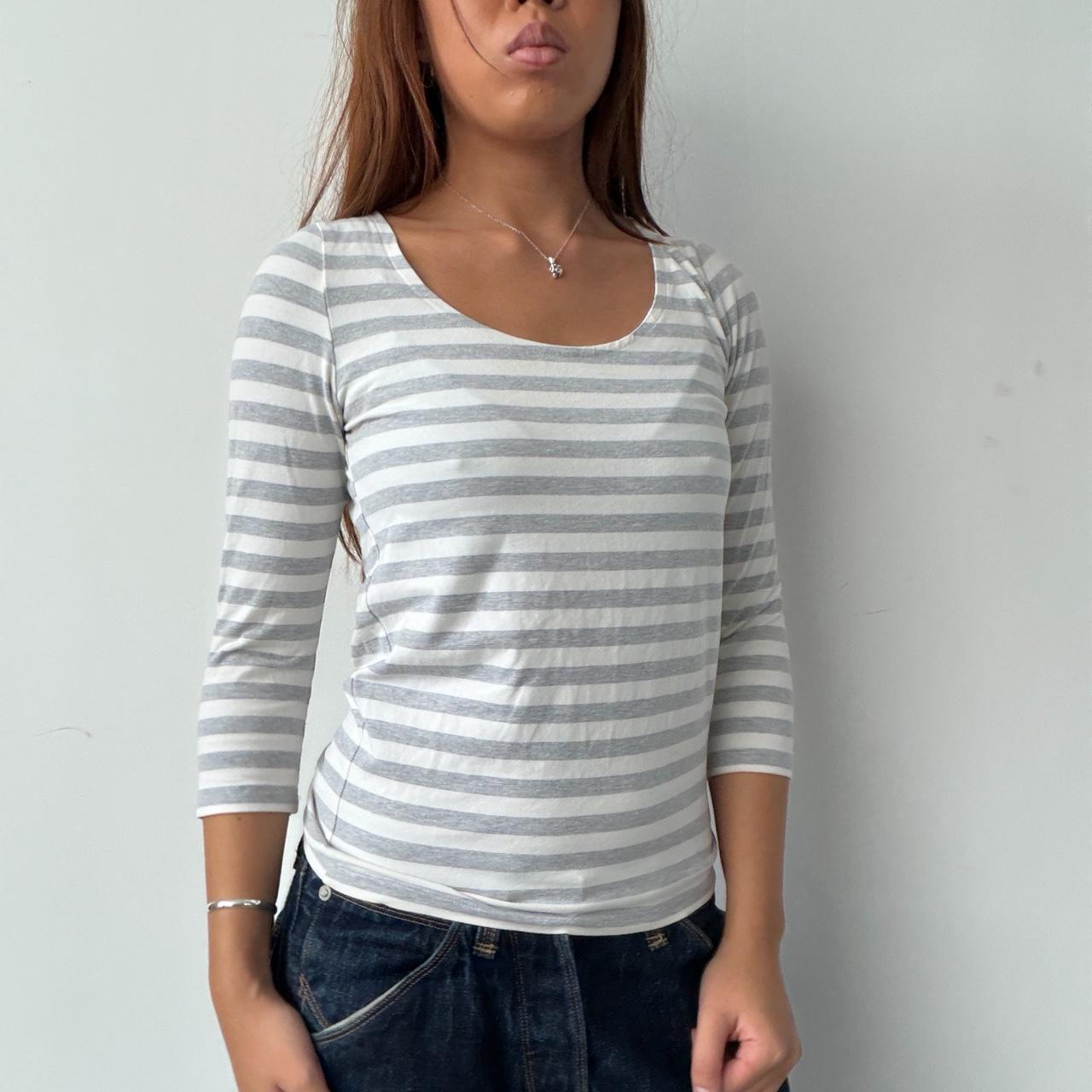 Vintage Stripe Backless Top