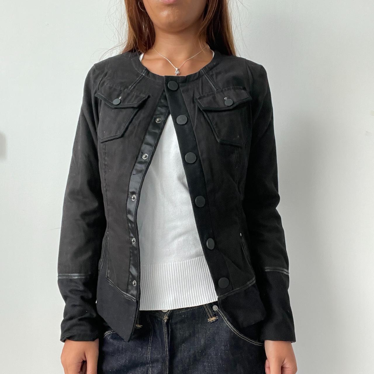 Vintage Black Button Up Jacket