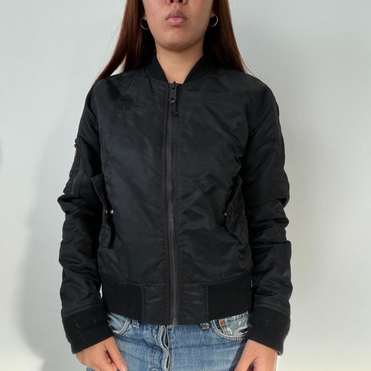 Vintage Black Schott Bomber Jacket