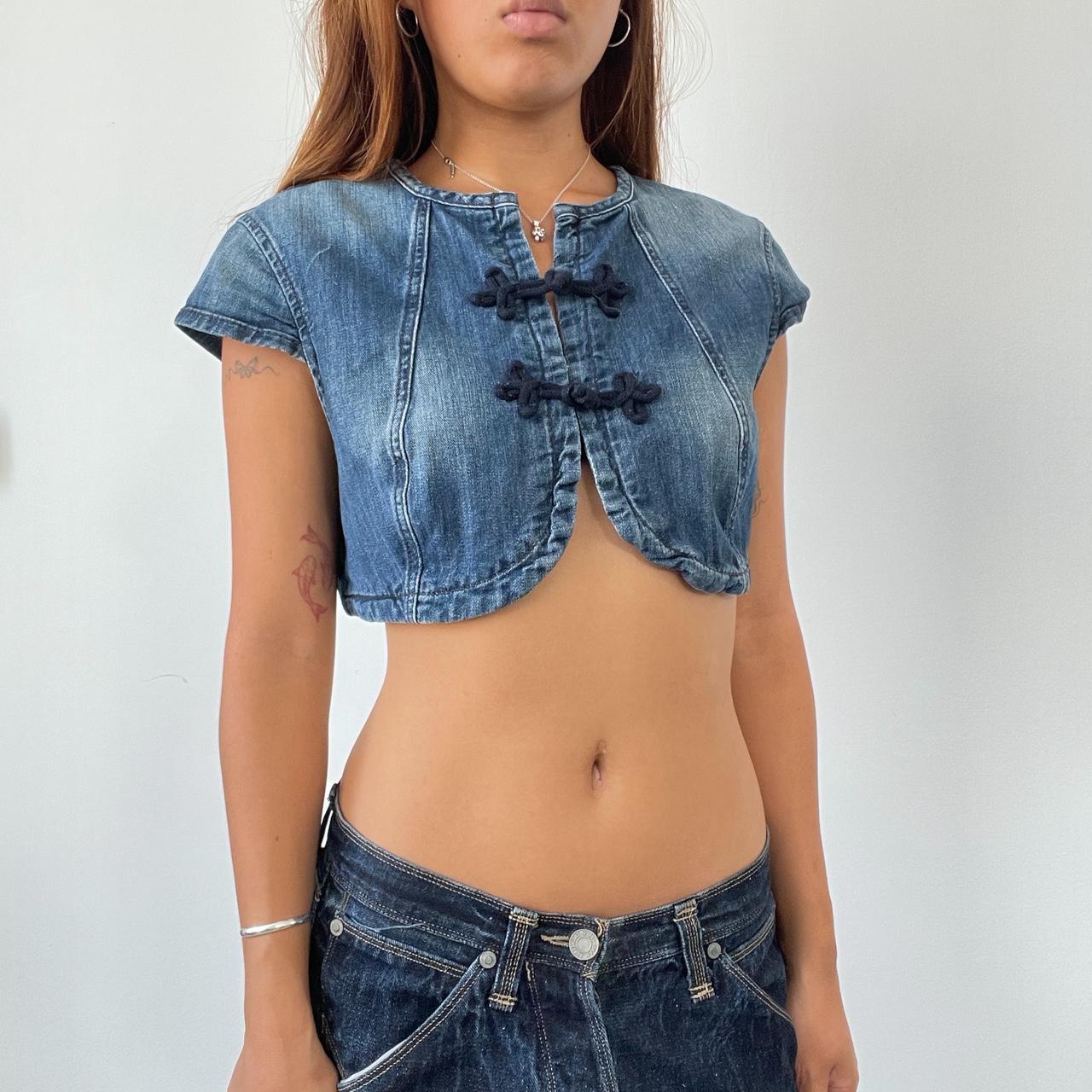 Vintage Denim Bolero Top