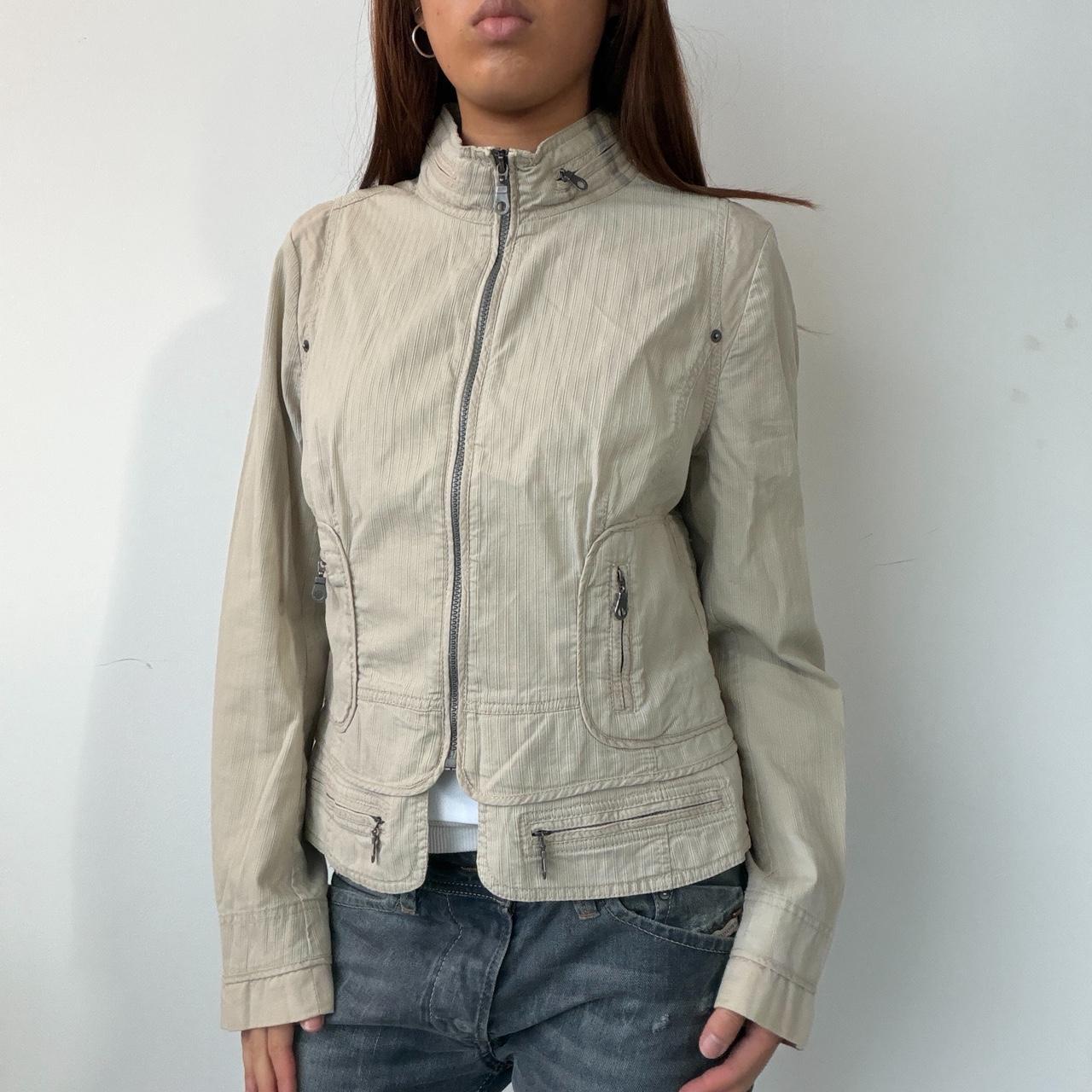Vintage Beige Utility Jacket
