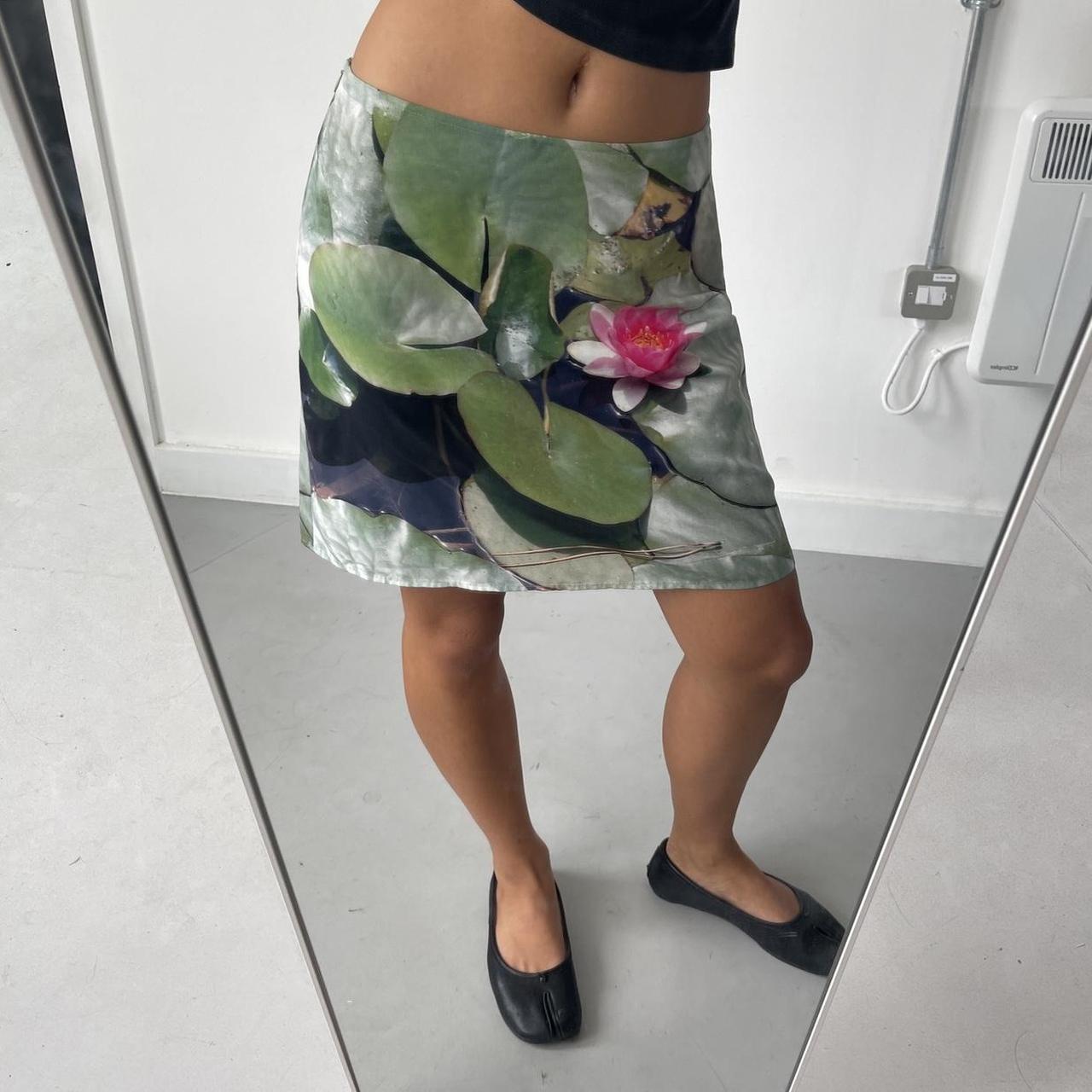 Vintage Lotus Floral Skirt