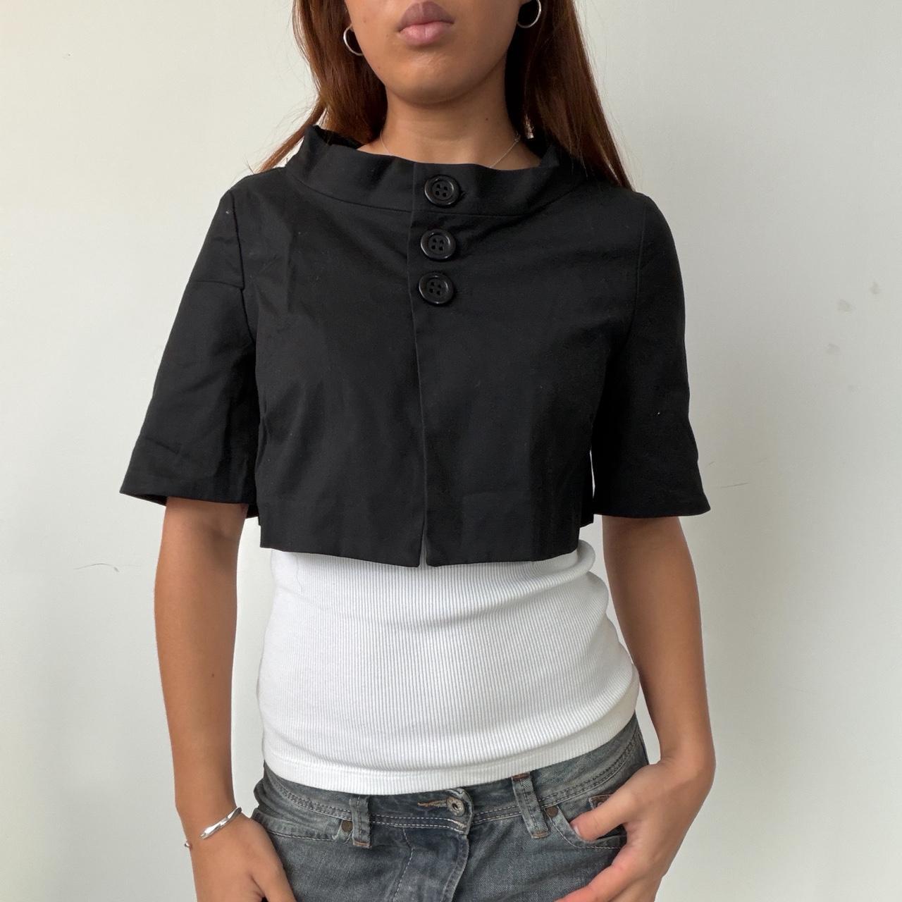 Vintage Black Crop Bolero