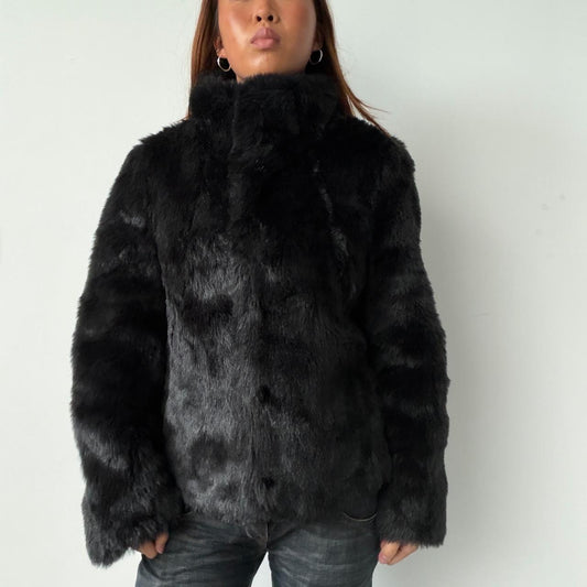 Vintage Black Fur Jacket