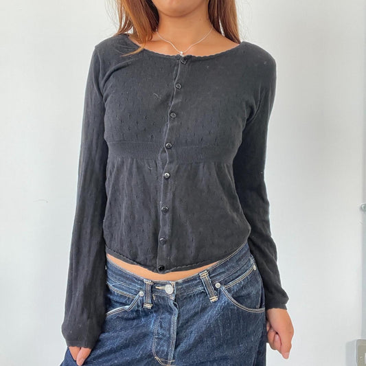 Vintage Comptoir des Cotoinners Pointelle Cardigan