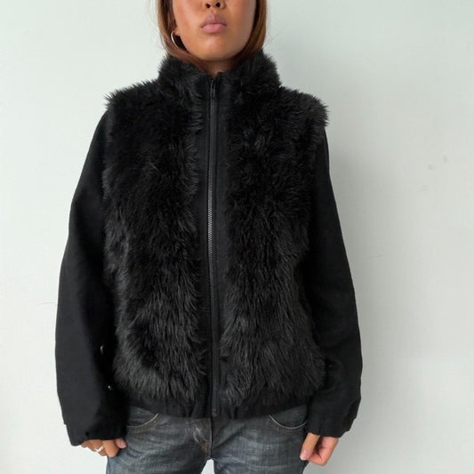 Vintage Black Fur Jacket