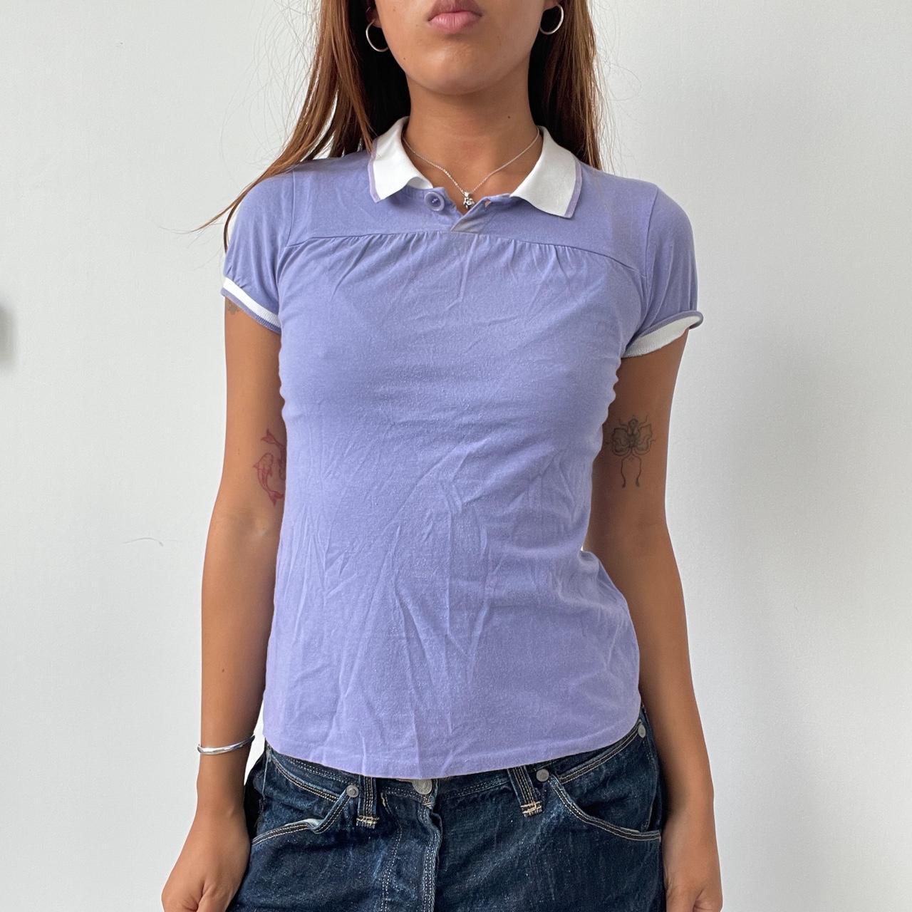 Vintage Purple Polo Top