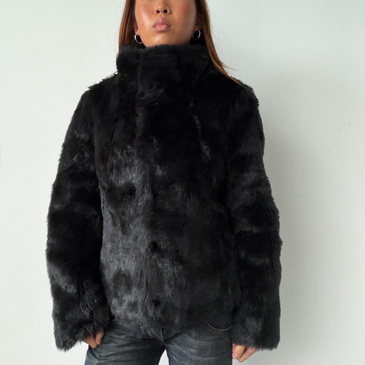 Vintage Black Fur Jacket