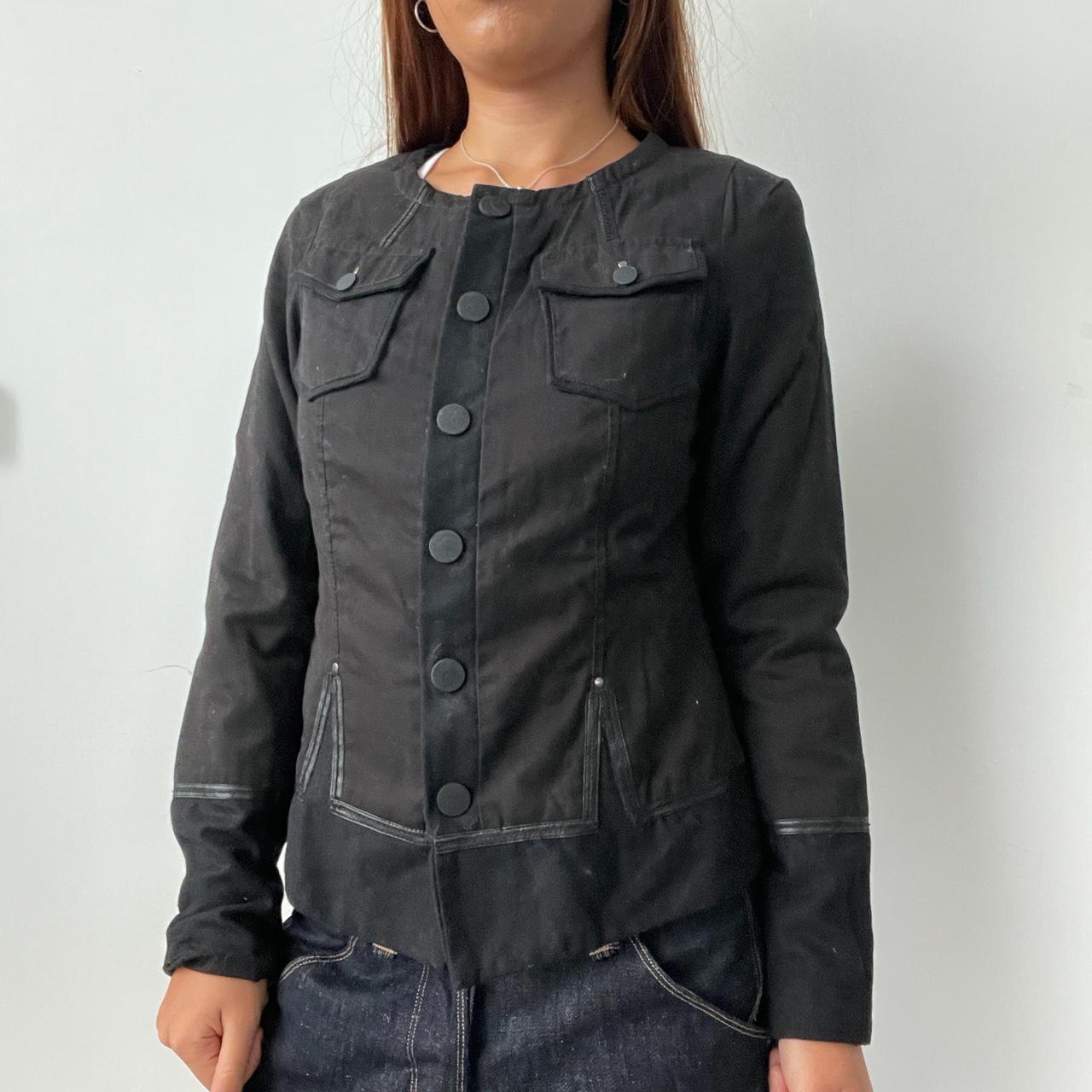 Vintage Black Button Up Jacket
