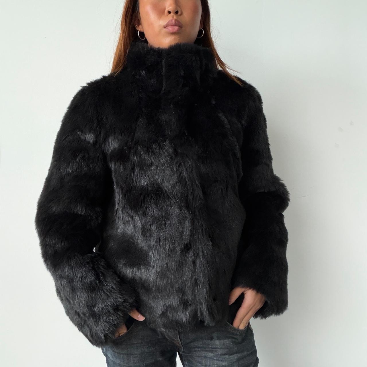 Vintage Black Fur Jacket