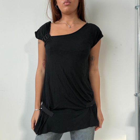 Vintage Black Cop Copine Tunic Top