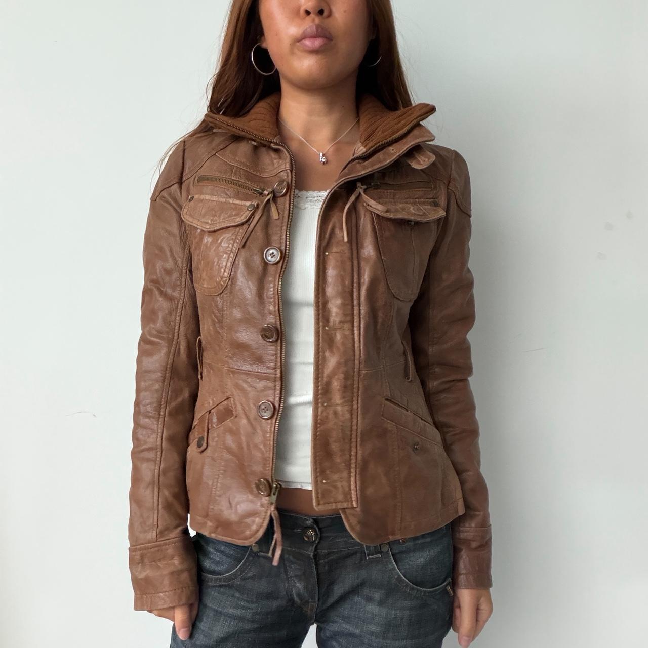Vintage Brown Leather Jacket