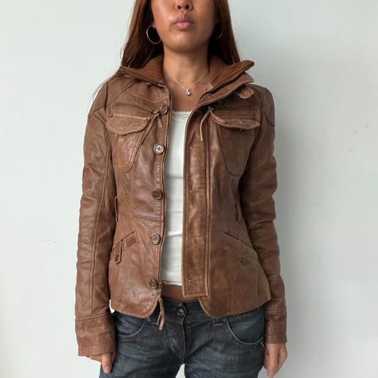 Vintage Brown Leather Jacket