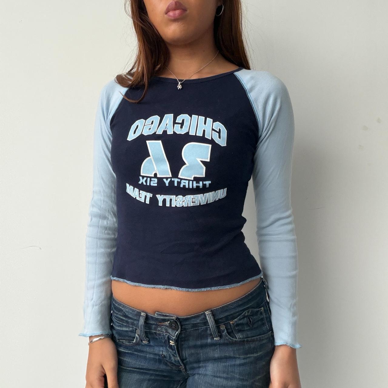 Vintage Navy Graphic Top
