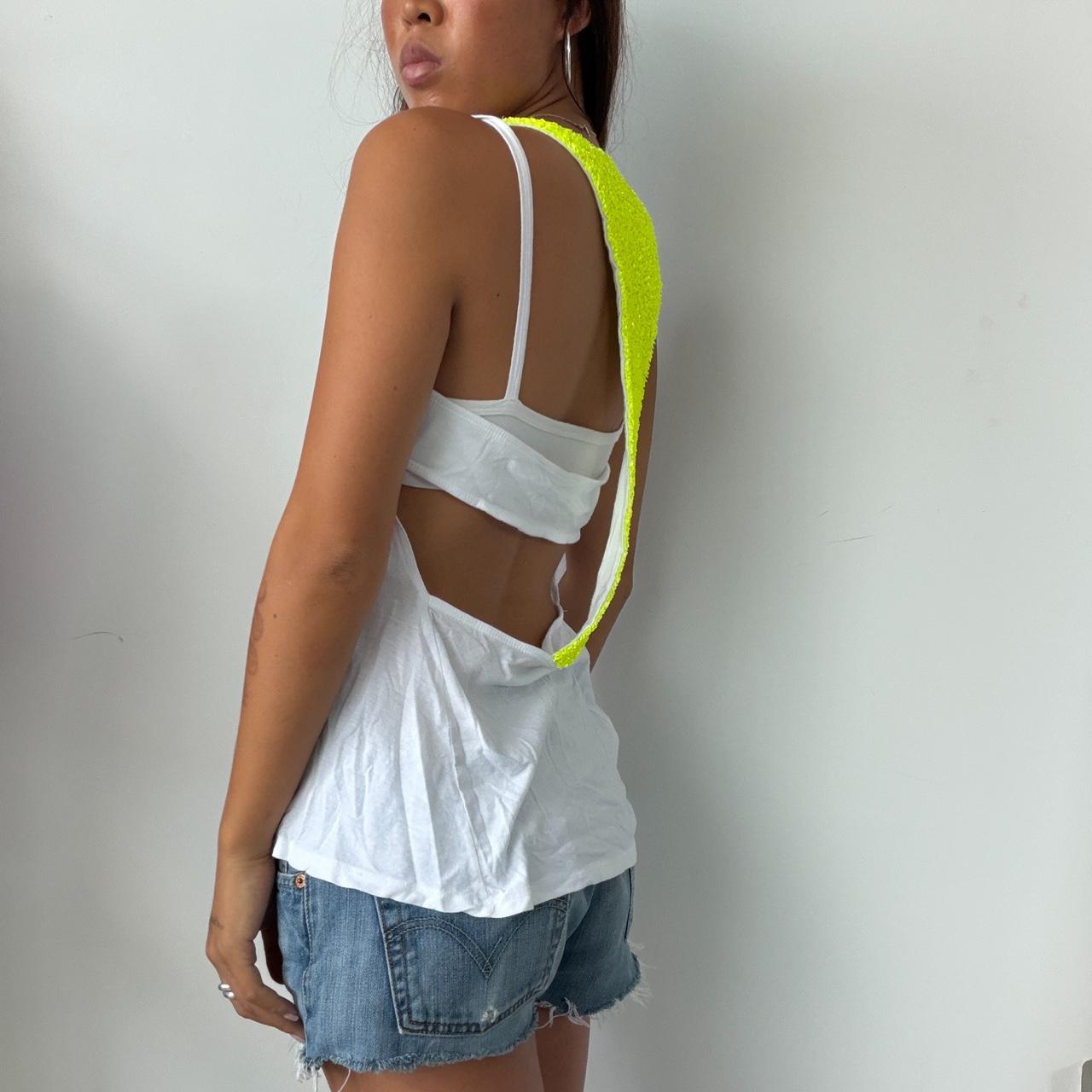 Vintage Neon GUESS Racer Back Top
