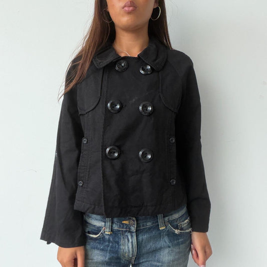 Vintage Black Double Breasted Jacket