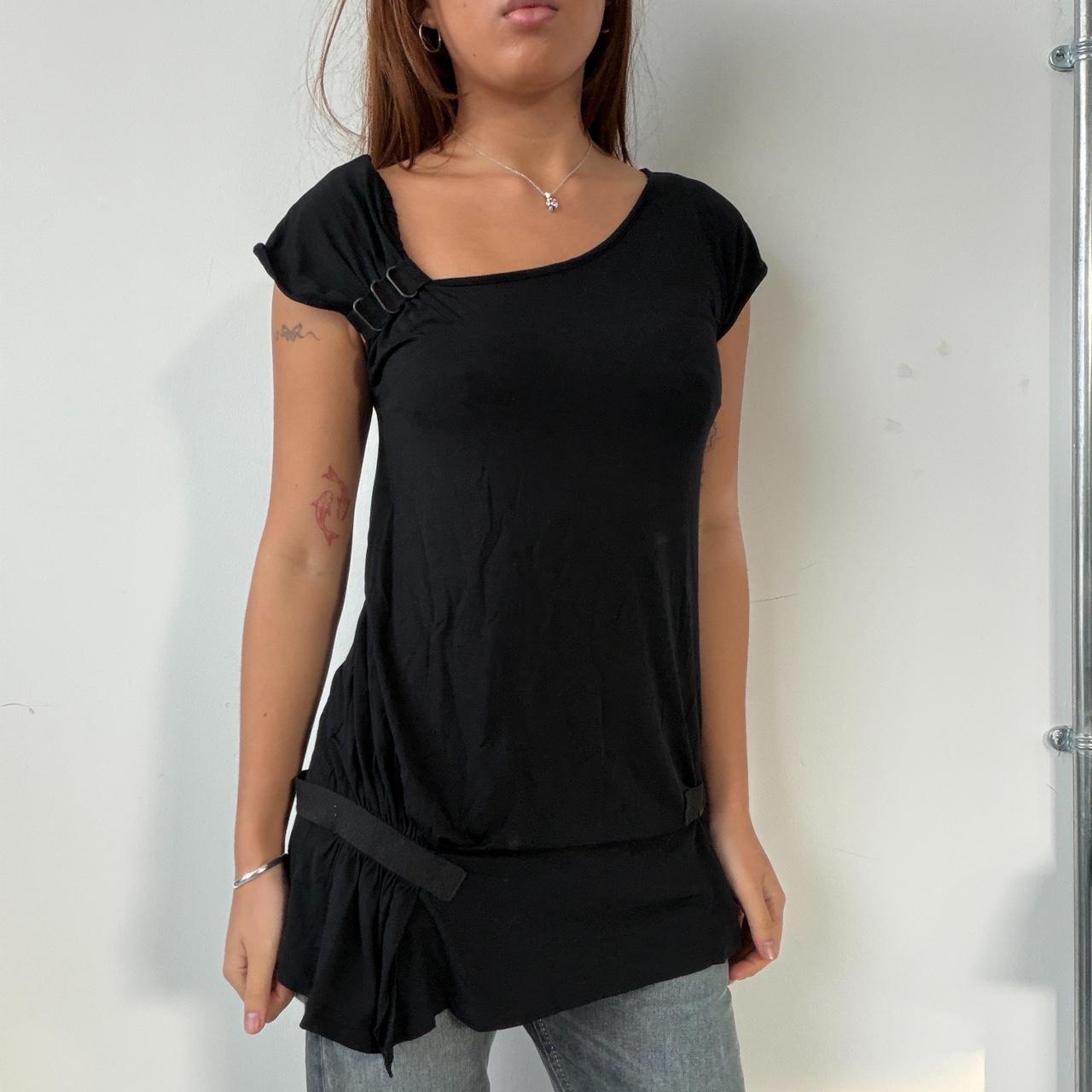 Vintage Black Cop Copine Tunic Top