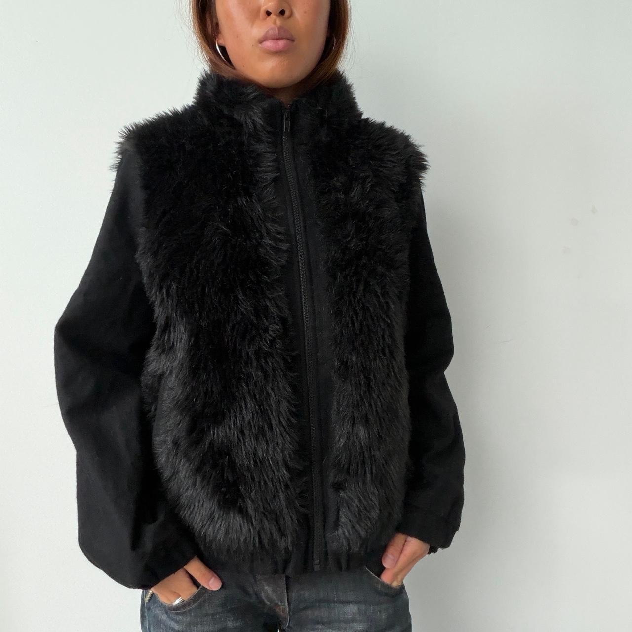 Vintage Black Fur Jacket