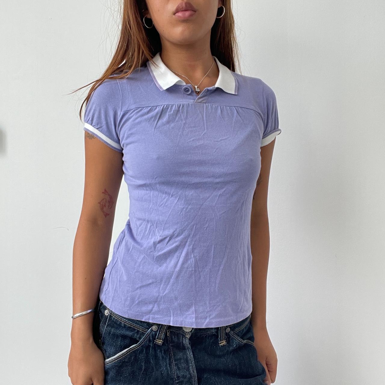 Vintage Purple Polo Top