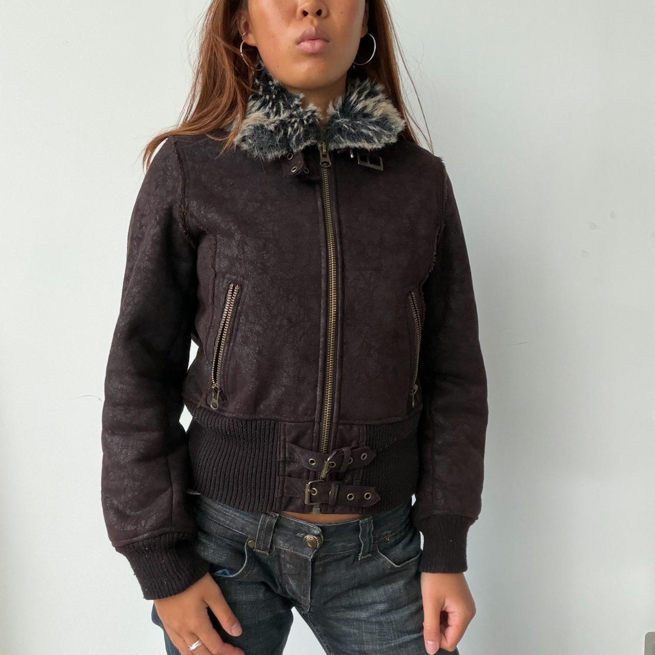 Vintage Brown Suede Jacket
