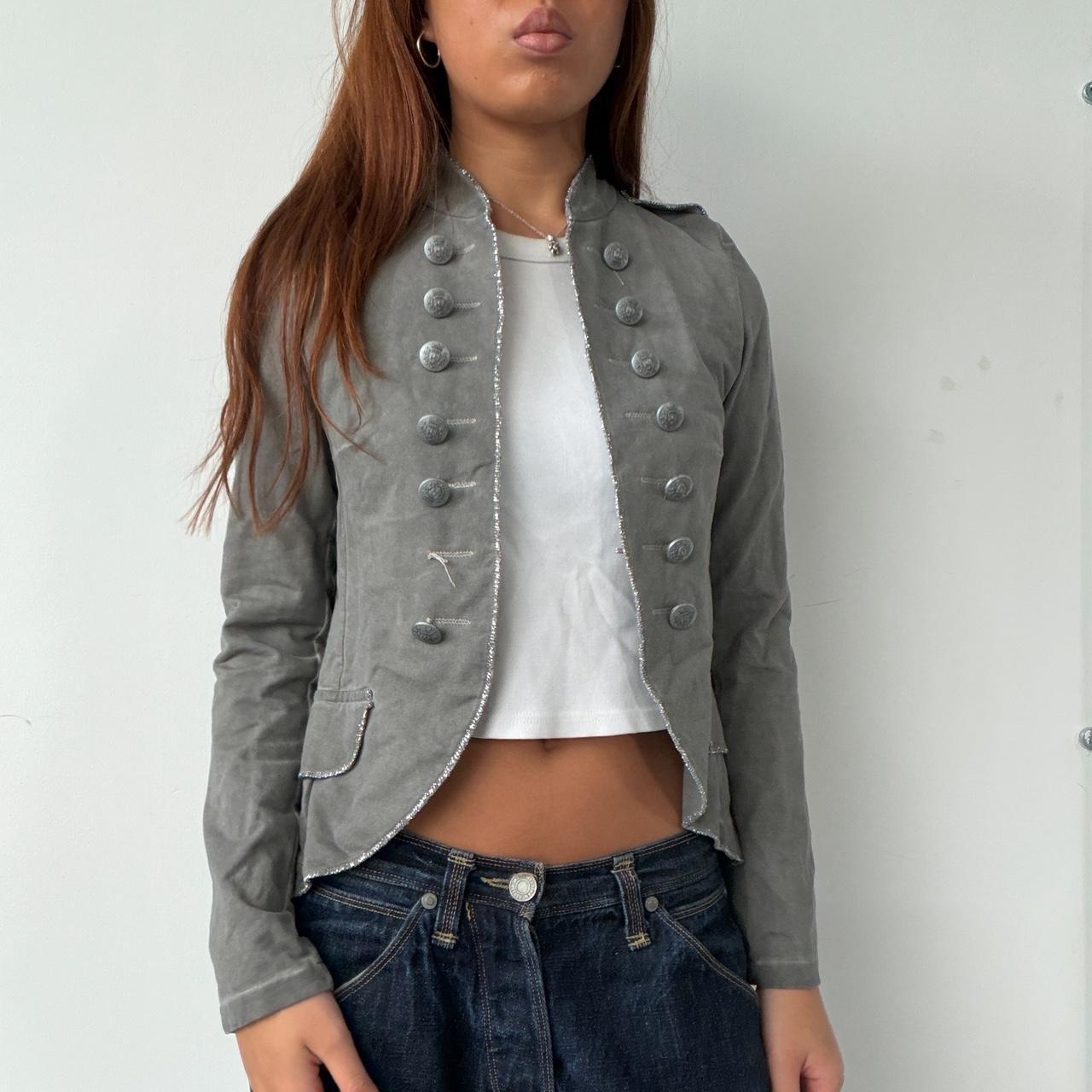 Vintage Grey Military Jackey