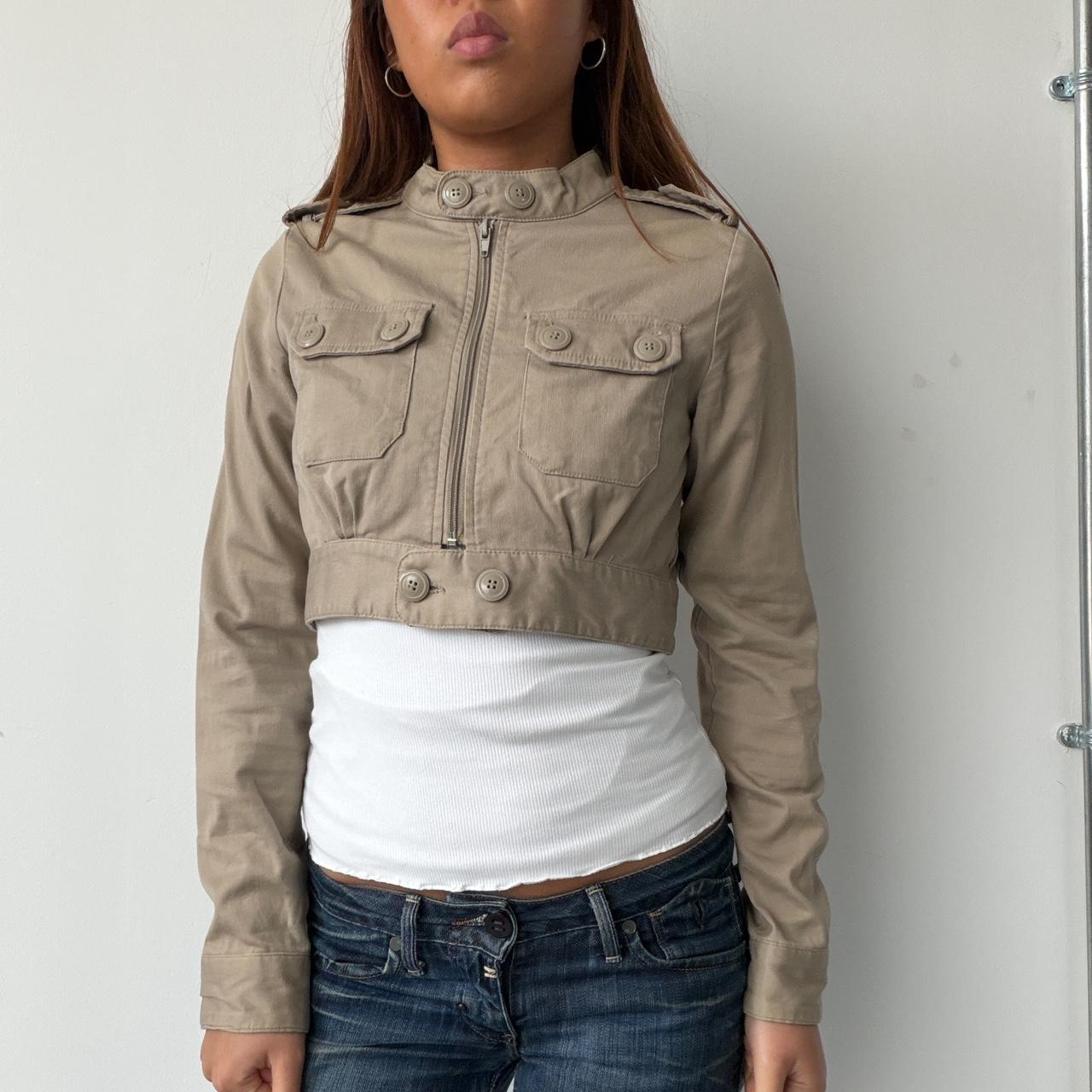 Vintage Beige Bolero Jacket