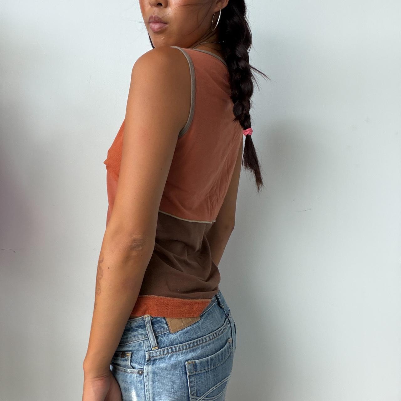 Vintage Orange Cop Copine Graphic Top