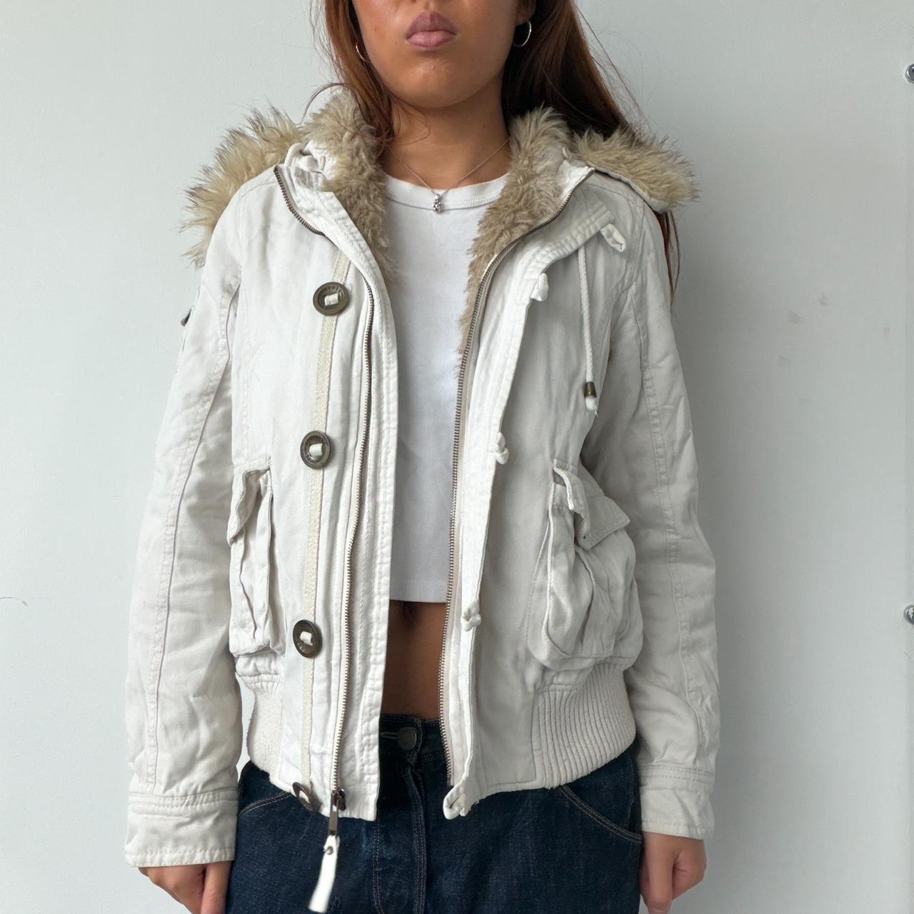 Vintage Cream Utility Jacket