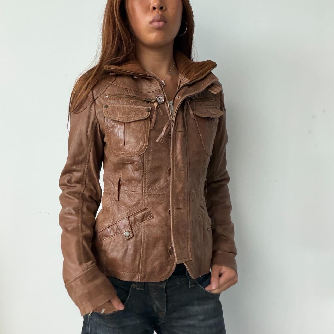 Vintage Brown Leather Jacket