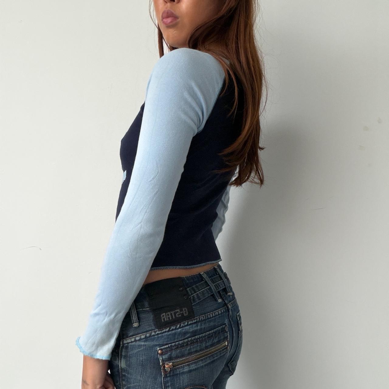 Vintage Navy Graphic Top