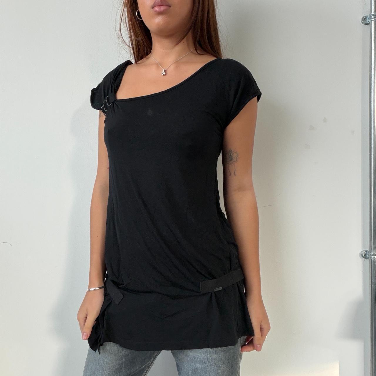 Vintage Black Cop Copine Tunic Top